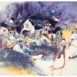 绘画 标题为“《逸境系列25》” 由春雷 邓, 原创艺术品, 水彩