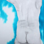 Pittura intitolato "Sous la douche" da Emilie Denis, Opera d'arte originale, Inchiostro