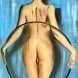 Pintura titulada "Le cercle de la ver…" por Denis Gernigon, Obra de arte original, Acrílico Montado en Bastidor de camilla d…