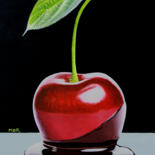 Painting titled "Chocolate Cherry" by Dietrich Moravec, Original Artwork, Acrylic