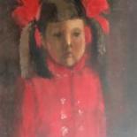 Painting titled "портрет дочери | po…" by Dmitriy Trubin, Original Artwork, Oil