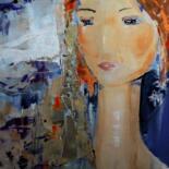 Painting titled "432 - femme" by Domie, Original Artwork, Acrylic