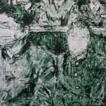 Peinture intitulée "CHINESE STUDENTS" par Dominique Barreau, Œuvre d'art originale