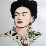 Pintura intitulada "Frida Kahlo" por Douglas Macedo, Obras de arte originais, Acrílico