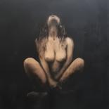 Картина под названием "Series nude #11" - Dzmitry Vasilenka, Подлинное произведение искусства, Акрил