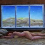 Malerei mit dem Titel "At Dawn" von Edwin Loftus, Original-Kunstwerk, Öl