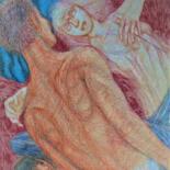 Disegno intitolato "Onryo" da Edwin Loftus, Opera d'arte originale, Matita Montato su Altro pannello rigido
