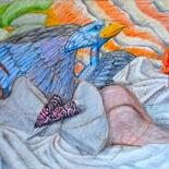 Рисунок под названием "Dawn of the New Day…" - Edwin Loftus, Подлинное произведение искусства, Пастель