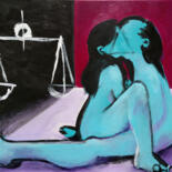 Malerei mit dem Titel "Position #4" von Oberlin The Artist, Original-Kunstwerk, Acryl