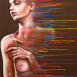 Malerei mit dem Titel ""Color temptation I…" von Elena Kraft, Original-Kunstwerk, Acryl Auf Keilrahmen aus Holz montiert