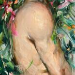 Painting titled "ORCHID BOY / TORSO…" by Elena Mashajeva-Agraphiotis, Original Artwork, Oil