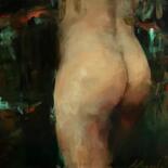Pintura intitulada ",,NAKED"-nude male…" por Elena Mashajeva-Agraphiotis, Obras de arte originais, Óleo