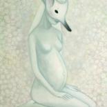 Картина под названием "little fox" - Елена Тимошенко, Подлинное произведение искусства, Масло