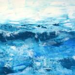 Painting titled "Estivale bleue 2" by Eliette Gaurin, Original Artwork, Acrylic