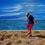 Painting titled "The island of Rangi…" by Eli Gross, Original Artwork, Acrylic