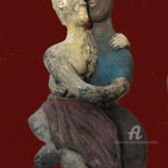 Sculpture titled "comme dans le conte…" by Elisabeth Brainos, Original Artwork, Terra cotta