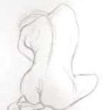 Pintura titulada "Figure Sketch No. 12" por Elizabeth Becker, Obra de arte original, Grafito