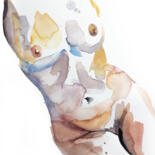 Pittura intitolato "Nude No. 29" da Elizabeth Becker, Opera d'arte originale, Acquarello