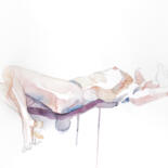 Peinture intitulée "Nude No. 79" par Elizabeth Becker, Œuvre d'art originale, Aquarelle