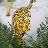 Textile Art titled "My tiger" by Nora Leynadier, Original Artwork, Accessories
