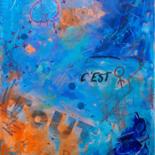 Painting titled "L'art c'est tout" by Emily Starck, Original Artwork, Acrylic Mounted on Wood Stretcher frame
