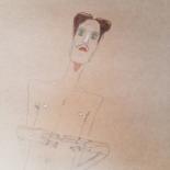 Painting titled "Étude Schiele 7 #ar…" by Emily Starck, Original Artwork, Graphite