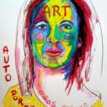 绘画 标题为“Auto portrait” 由Emily Starck, 原创艺术品, 丙烯