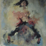 Peinture intitulée "Fra" par Emmanuel Jarre, Œuvre d'art originale, Huile