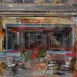 Arts numériques intitulée "Bar, Marseillan" par Epidermic Session, Œuvre d'art originale, Peinture numérique