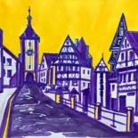 Рисунок под названием "Германский городок" - Larissa Lukaneva, Подлинное произведение искусства, Маркер