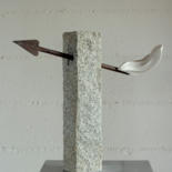 Escultura intitulada "sweet arrow" por Enzoyote, Obras de arte originais, Pedra