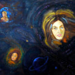 Malarstwo zatytułowany „Three Women” autorstwa Erdal Bölükbaşı, Oryginalna praca, Olej