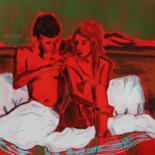 Peinture intitulée "Le Tartan" par Eric Stephan, Œuvre d'art originale, Acrylique