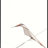 Drawing titled "Tropical bird" by Ernst Kruijff, Original Artwork, Marker