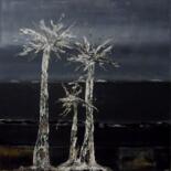 Painting titled "WHITE TREES" by Esteves De Cooman, Original Artwork, Acrylic