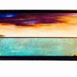 beauty of scenery II b.o.s Abstrakt Landschaft 11.8x27.6 in ©2018 by emX