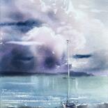 Картина под названием "Nero Lake, Russia" - Eugenia Gorbacheva, Подлинное произведение искусства, Акварель