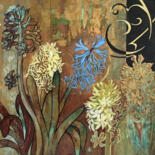 Картина под названием "Hyacinth" - Eva Buchmuller, Подлинное произведение искусства, Акрил