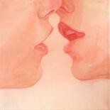 Peinture intitulée "First kiss / Make l…" par Eva Gets, Œuvre d'art originale, Acrylique Monté sur Châssis en bois