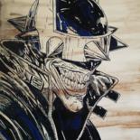 Painting titled "Batman Joker" by Eva Pantera, Original Artwork, Marker