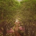 Drawing titled "Fairytale Path" by Eva Maria Jones, Original Artwork, Digital Photography