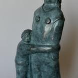 Sculpture intitulée "Hé maman -  bronze…" par Eva Rouwens, Œuvre d'art originale, Bronze