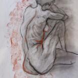 Рисунок под названием "penelope 2" - Evelyne Cassan, Подлинное произведение искусства, Пастель