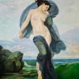 Painting titled "Sea goddess" by Evgeniya Zragevskaya, Original Artwork, Oil