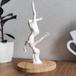 Sculpture titled "Beauty of movement" by Evgeny Gitin, Original Artwork, Clay