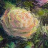 Desenho intitulada "Rose Ronsard" por Fabienne Monestier, Obras de arte originais, Lápis