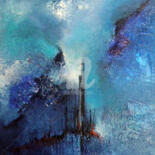 Peinture intitulée "Symphonie bleue" par Fasi, Œuvre d'art originale, Acrylique