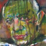 Painting titled "PICASSO" by Lautir, Original Artwork, Watercolor
