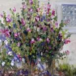 Painting titled "Rose of Sharon" by Fagan, Original Artwork