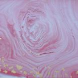 Peinture intitulée "Coeur de rose" par Fanny Durand, Œuvre d'art originale, Acrylique Monté sur Châssis en bois